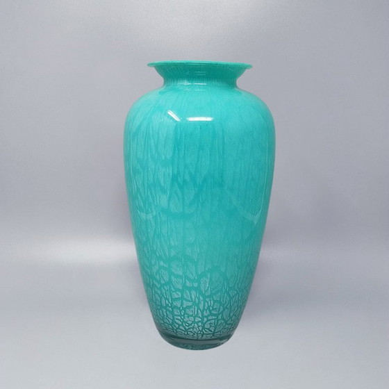 Image 1 of Exquisite, handgefertigte Murano-Vase aus den 1970er Jahren von V.A.M. aus Muranoglas. Hergestellt in Italien.
