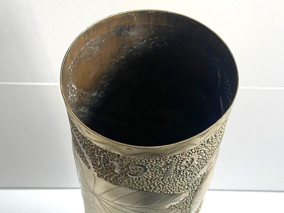 Image 1 of Trench Artwork from the First World War (1914-1918): 75mm Cannon Shell Casing (France)