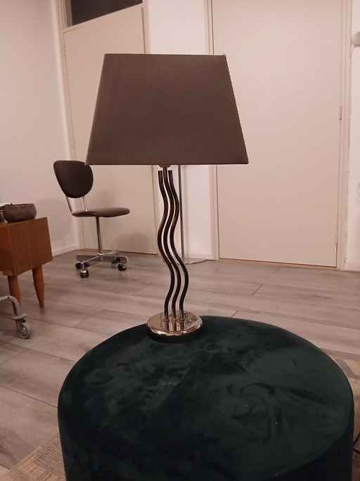 Lampe Massive vintage en excellent état – tafellampen, Metal, Textile (photo 2 of 5)