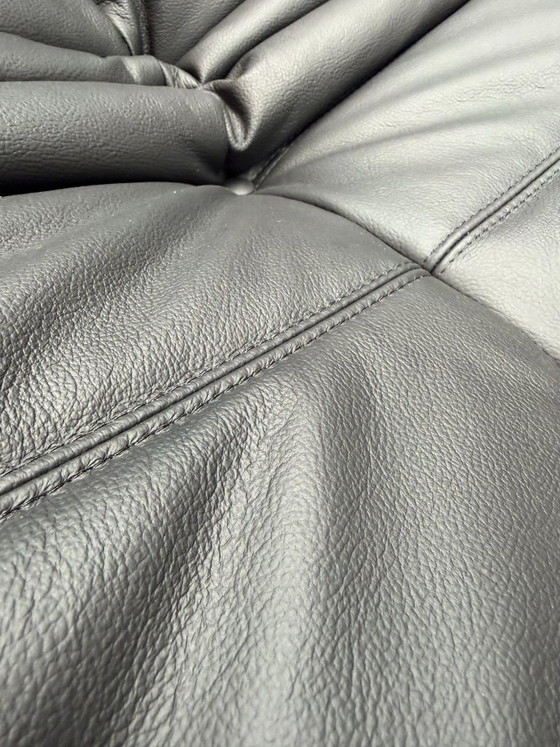 Set modulare Ligne Roset Togo | Pelle nera – Divani modulari, Leather, Vintage (photo 10 of 10)