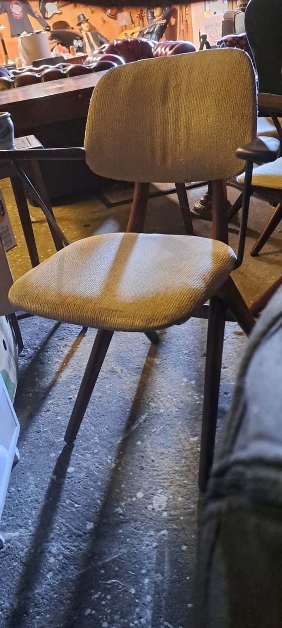 6 Sedie a forbice Webe Louis Van Teeffelen – tefelen, Sedie da pranzo, Textile (photo 9 of 9)