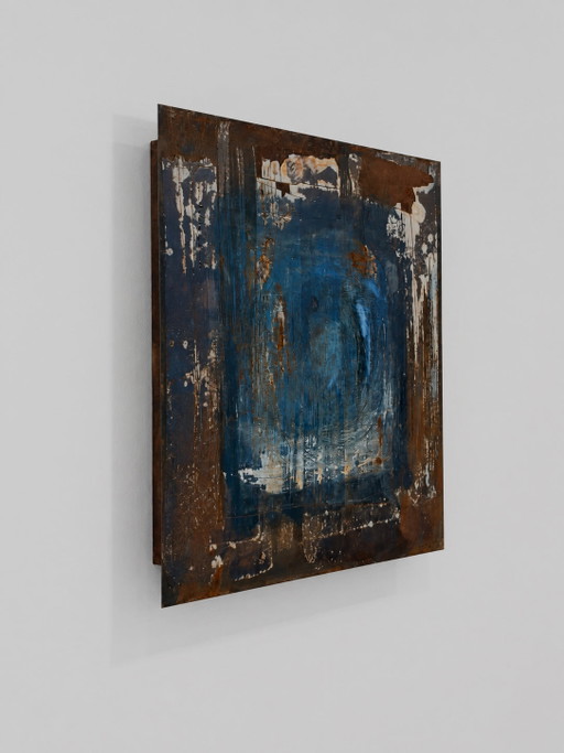 Opera d'arte astratta fatta a mano