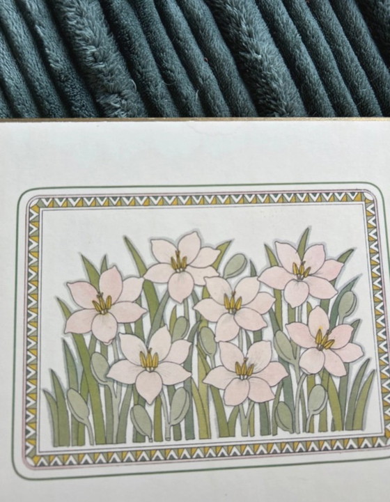 Image 1 of 6 vintage onderzetters Tauton Vale