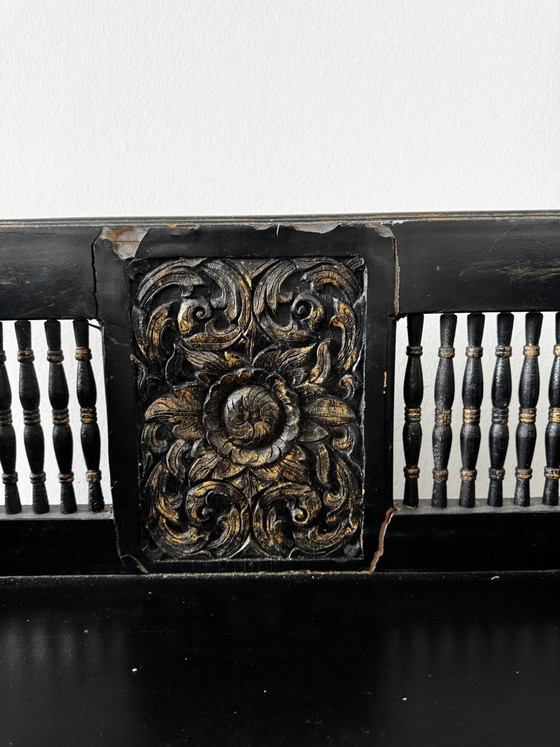 Image 1 of Antique Howdah chair from Thailand, stained teak