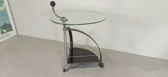Image 1 of Postmodern side table trolley 
