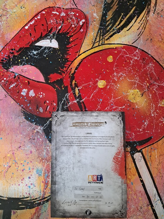 Image 1 of GONGAS - Tan ansiosos - Litografía enmarcada del artista