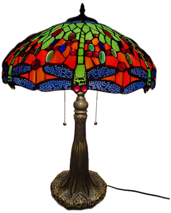 Image 1 of Preciosa lámpara de mesa estilo Tiffany 65x40