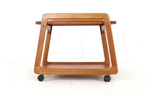 Chariot Sika Mobler « Knebel » à plateau réversible, vintage danois