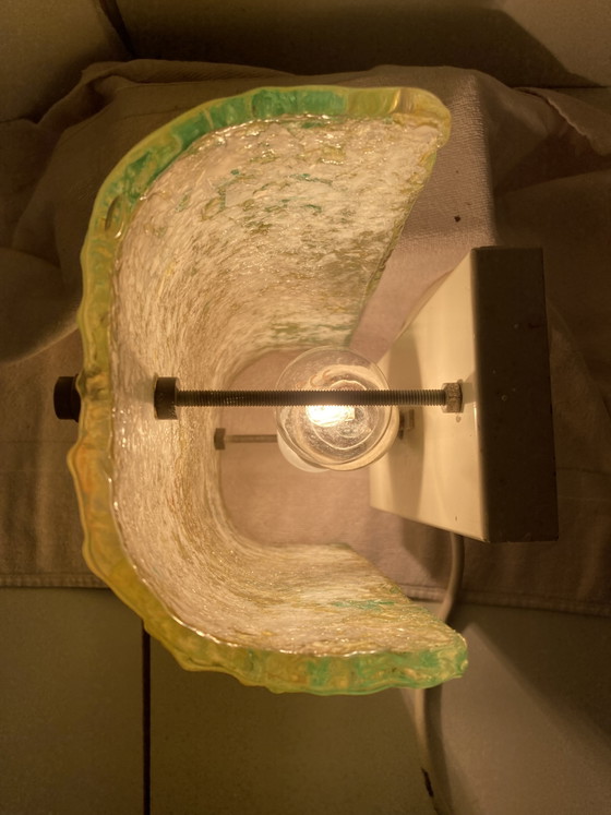 Applique da parete in vetro smerigliato verde e giallo in stile brutalista – Glass (photo 4 of 13)