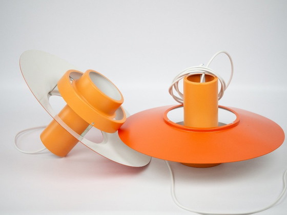 Image 1 of Pair of 2 vintage Falcon lamps by Andreas Hansen, Fog og Morup, 1969