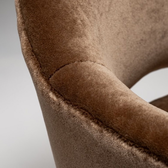 Image 1 of Model 71 Dining Chair in Deep Brown by Eero Saarinen for Knoll