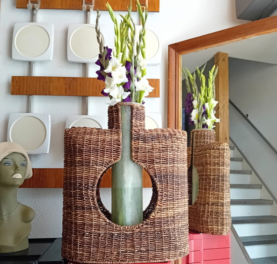 Image 1 of XXL vaso super grande in rattan, fibra di vetro