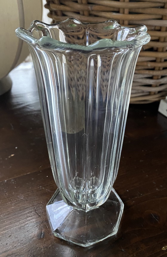 Image 1 of Art Deco glass vase circa 1930