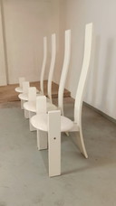 4 x Vico Magistretti voor Poggi Golem eetkamerstoelen
