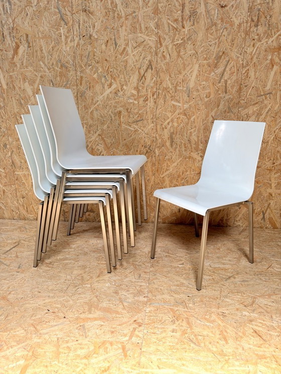 Image 1 of 6 chaises Pedrali Kuadra