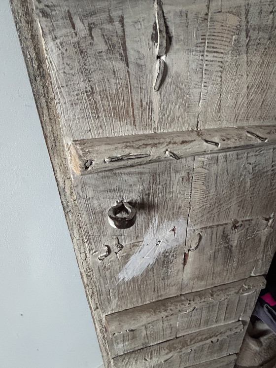 Image 1 of Antico mobiletto Almirah originale proveniente dall'India. (1900-1920) XX secolo Rajasthan, India.