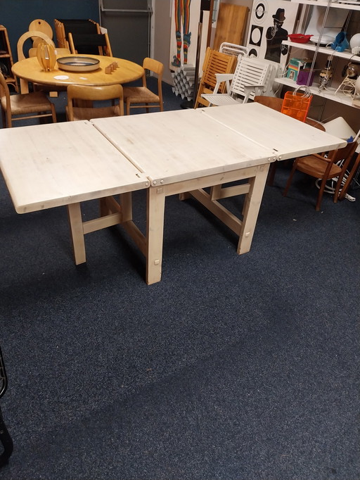 1 x Table à manger pliante Edvin Helsted années 1960