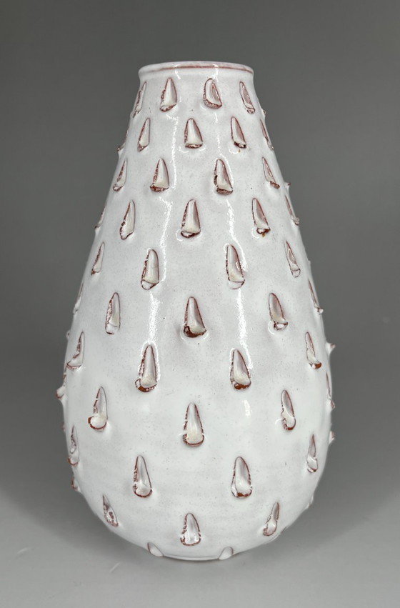 Image 1 of Vase aus Hallstatt-Keramik (gestempelt „Hallstatt Austria“) – Gudrun Baudisch-Wittke zugeschrieben – 1950er Jahre
