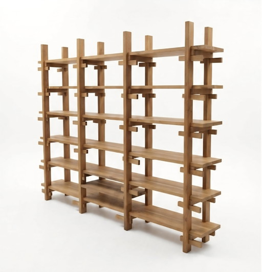 Vintage Boekenkast Vol Eiken Wandkast Stellingkast Jaren 70 Kast – boekenkasten, Wood (photo 2 of 10)