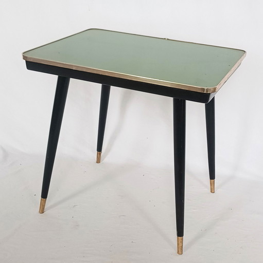Table d'appoint vintage en opale