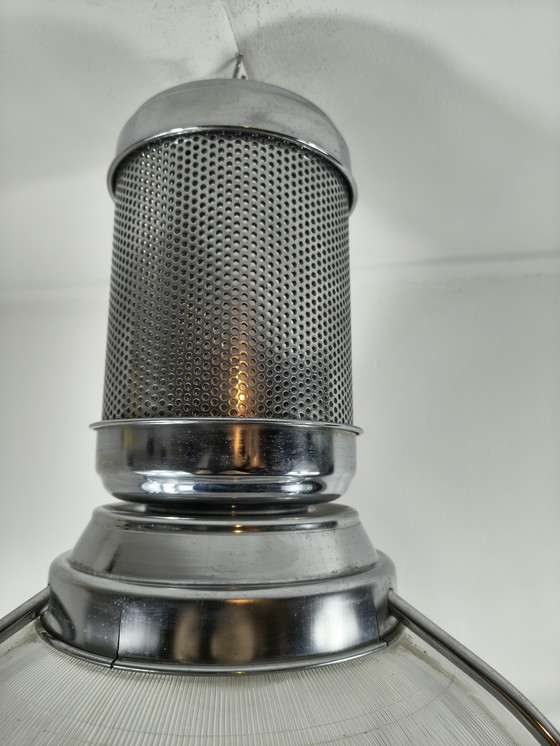Image 1 of Grote industriële hanglamp met 3 fittingen 