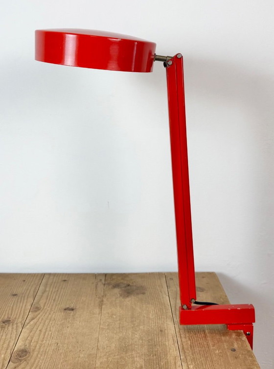 Vintage Red Adjustable Table Lamp, 1970s – Iron, Metal (photo 3 of 20)