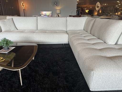 PassePartout Gianni Corner Sofa white fabric
