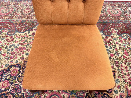 Set di Sedie Chesterfield Classiche Inglesi Imbottite – Sedie da pranzo, Textile, Wood (photo 16 of 17)