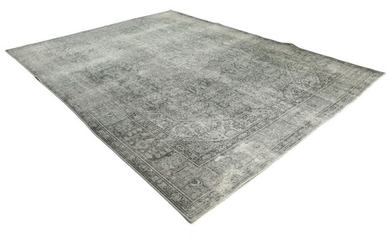 Image 1 of Hand-knotted vintage art rug 336x248