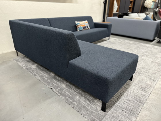 Image 1 of Gelderland 6511 Sofá esquinero de tela azul Sofá de diseño 293x240