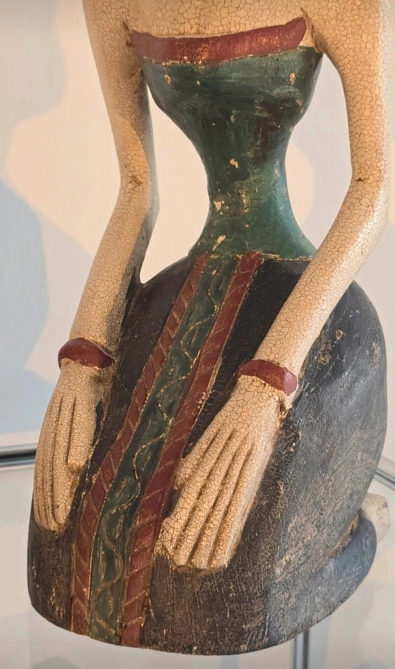 Image 1 of Juego Loro Blonyo – Madera maciza – ¡41 cm y 4 kilos!
