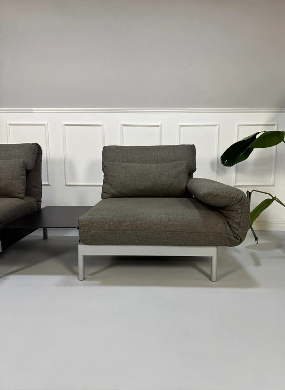 Image 1 of Rolf Benz Plura 380 Sofá multifunción Stoff Grau + Sessel