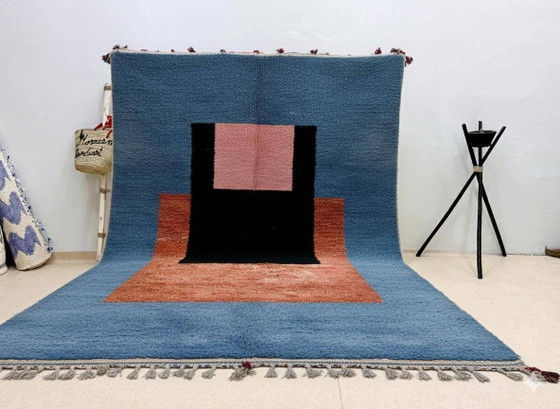 Handwoven Moroccan rug, natural wool, 250cm x 150cm, elegant decoration. – Rugs & carpets (photo 2 of 7)