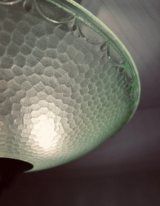 Image 1 of Art Deco plafondlamp / kroonluchter vintage ontwerp