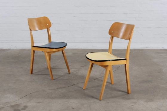50s kitchen chairs 2-piece set rockabilly vintage design – Dining chairs, Wood (photo 11 of 11)