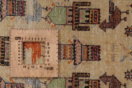 Image 1 of Handgeknoopt Heritage vloerkleed 128 x 70 cm