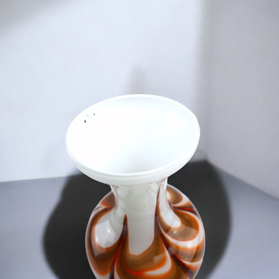 Image 1 of Glass vase Carlo Moretti for Opaline Murano Italy 70s Pop Art