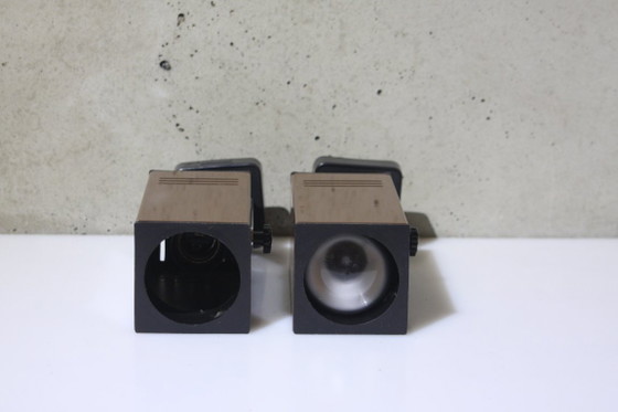 Image 1 of 2 Wall Lamps – Brown – Square – 1980s