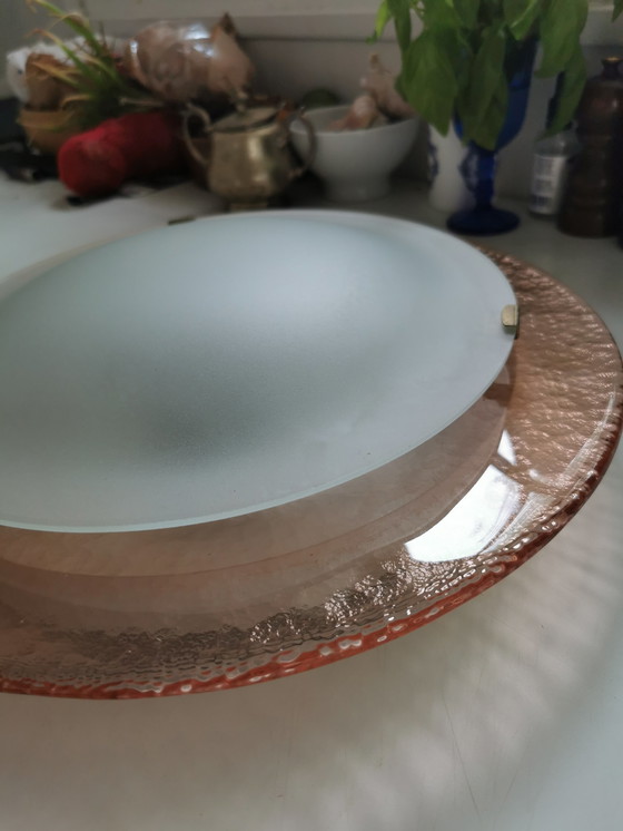 Image 1 of MURANO Large old rose wall lamp