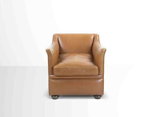 Kunstenaar XX eeuw, Vintage leren fauteuil 2000