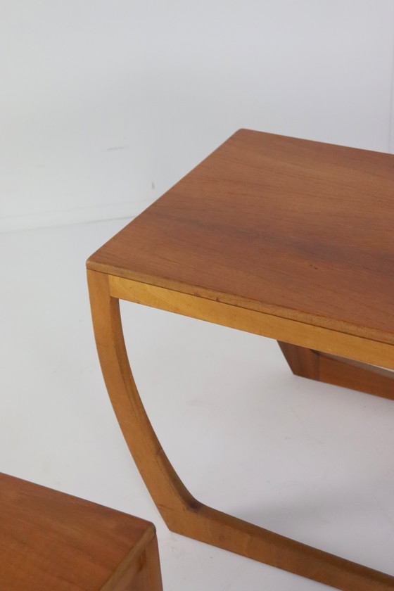 Image 1 of Beithcraft Table basse avec 2 tables gigognes 'Ratho' Vintage