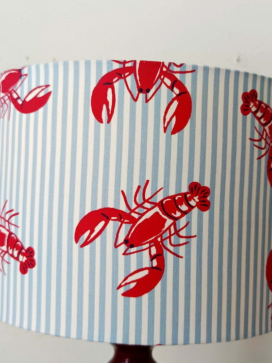 Vintage Lobster Ceramic Lamp with Shade – Table lamps (photo 7 of 9)