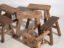 Taburete antiguo de 25 cm de altura en color madera natural (c.1900) – Wood, Rustic (photo 13 of 14)