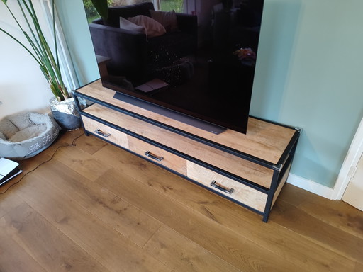 Mobile TV in legno di teak antico