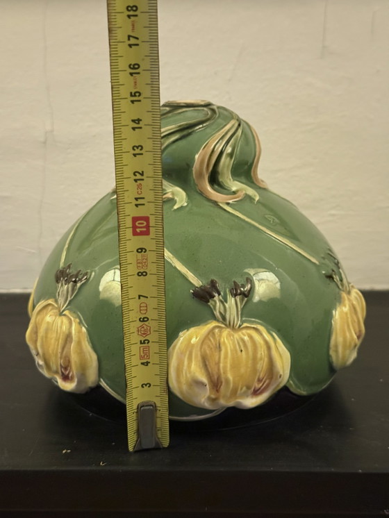 Image 1 of Jugenstil design lampenkap keramiek