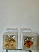 Large Mid-Century Modern Mazzega Murano Glass Sconces by Gaetano Sciolari, 1970s - A Pair