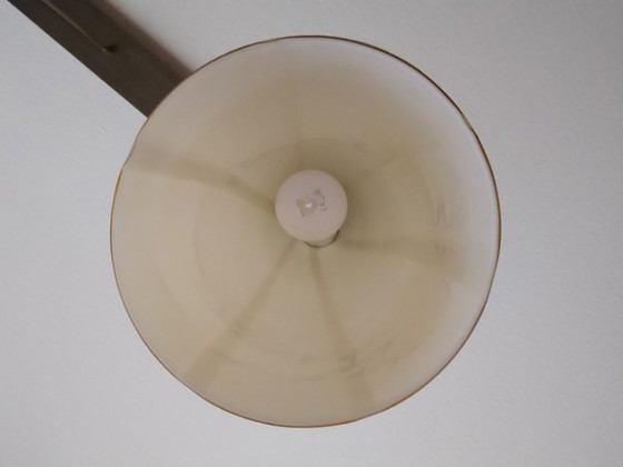 Image 1 of Ilu Di Vetro Zebra hanglampen 3x geel/wit gestreept