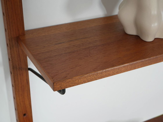Sistema de estanterías modulares danés de la década de 1960: módulo de pared de chapa de teca con once (photo 13 of 17)