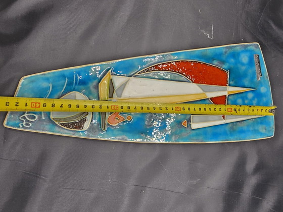 Image 1 of Ceramic wall tile Mid-century Helmut Schäffenacker 