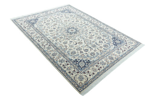 298 X 216 cm Tapis Naïn noué à la main avec de la soie